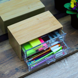 Acrylic And Wooden Organizer